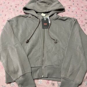 Levis Crop top Zip-Up Hoodie